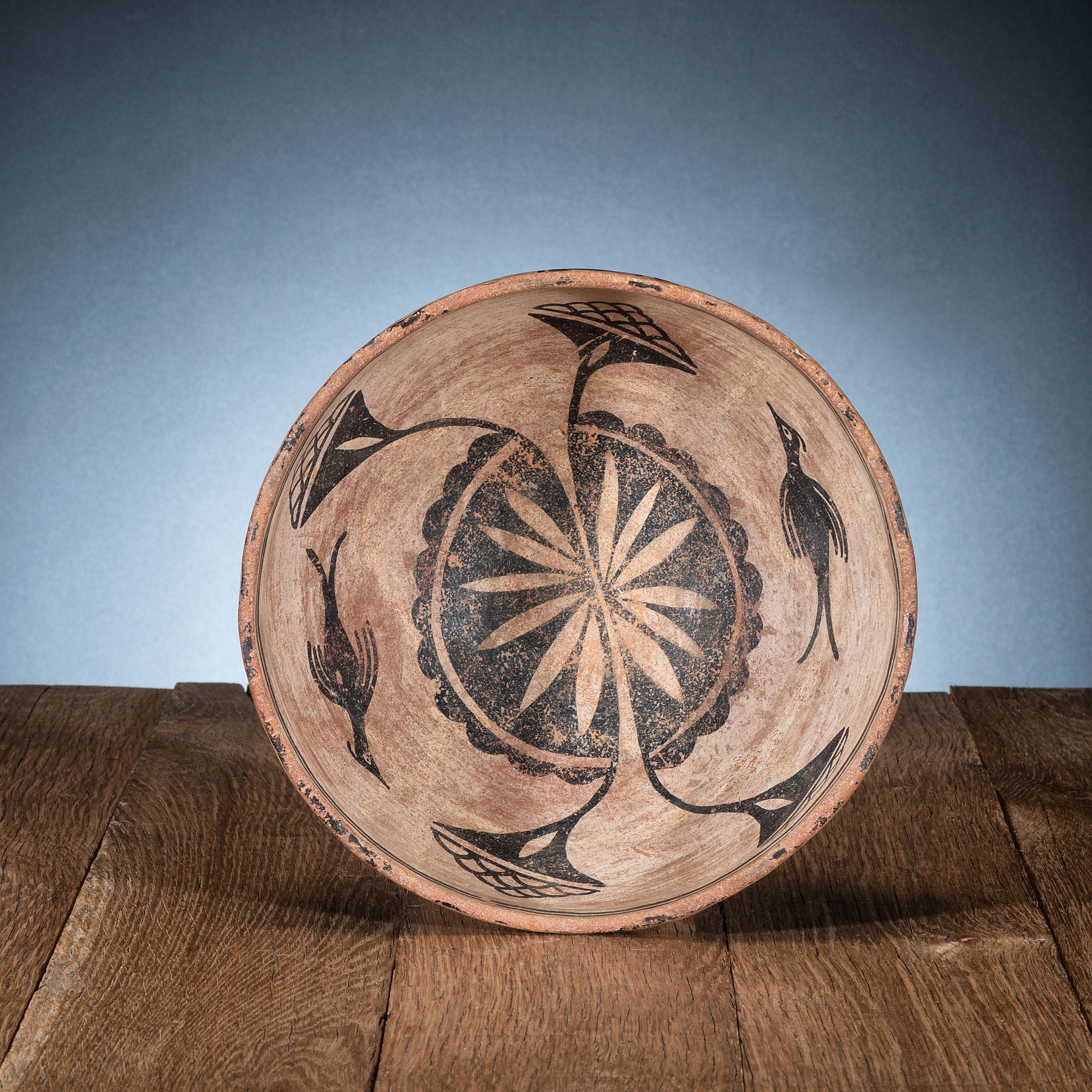 Cochiti Pottery Bowl, with Birds