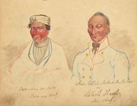 [Native Americana] [Lewis, James Otto] Schweighofer, Julius. Near-Contemporary Sketchbook of Images from James Otto Lewis' "Aboriginal Port Folio"