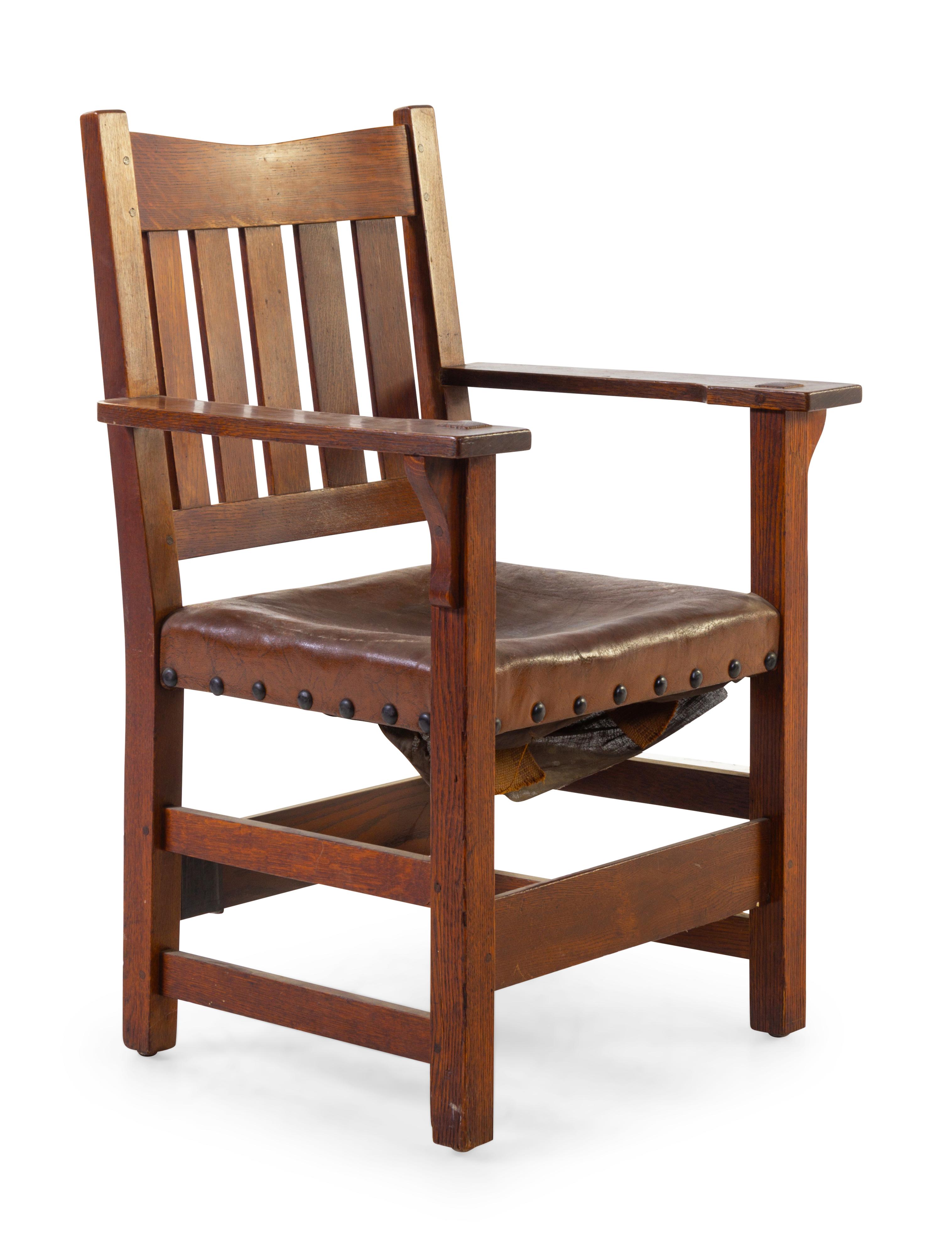 A Stickley Arm Chair