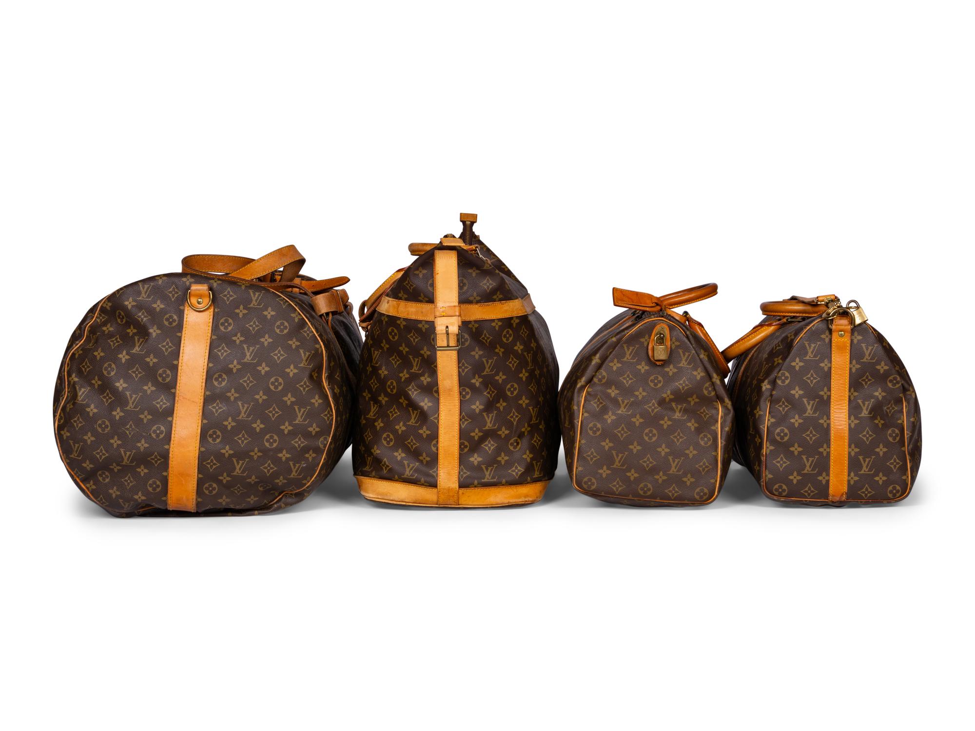 Group of Four Louis Vuitton Luggage Pieces