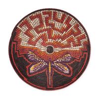 Dragonfly Dreams , Polychrome Basketry Tray