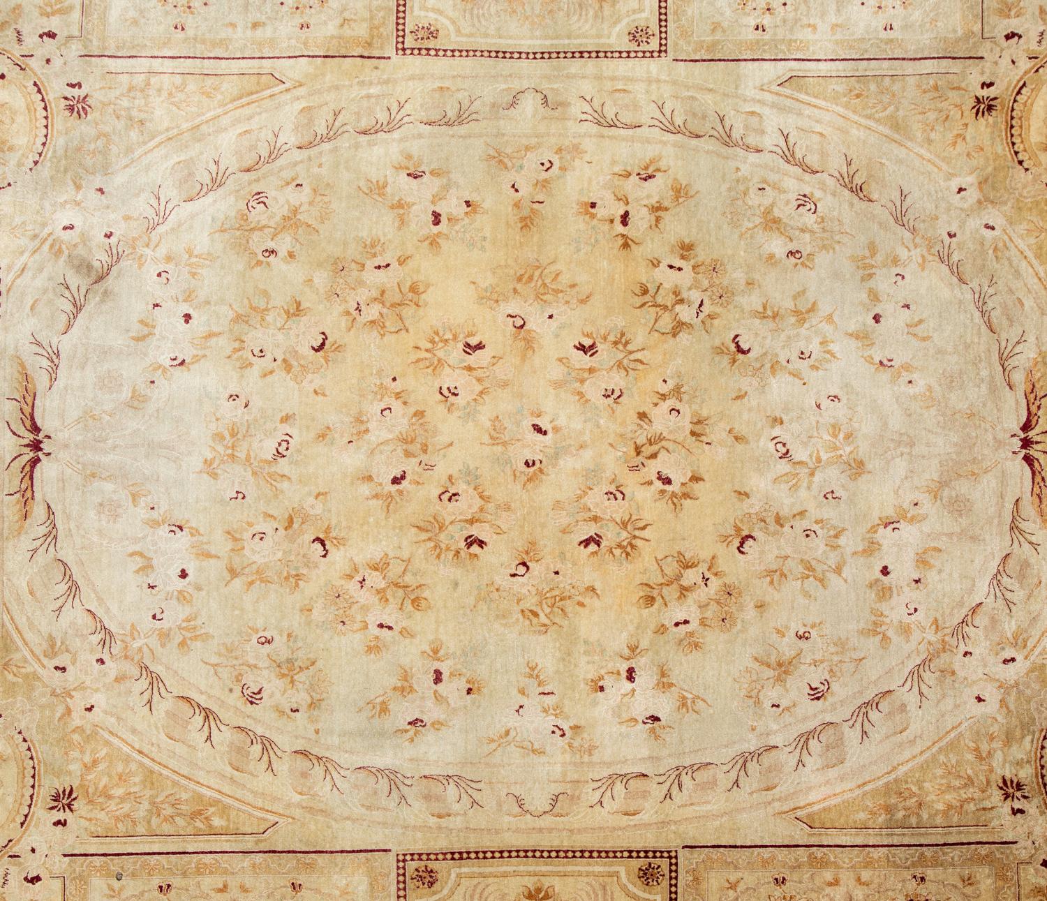 A Chinese Savonnerie Design Wool Rug