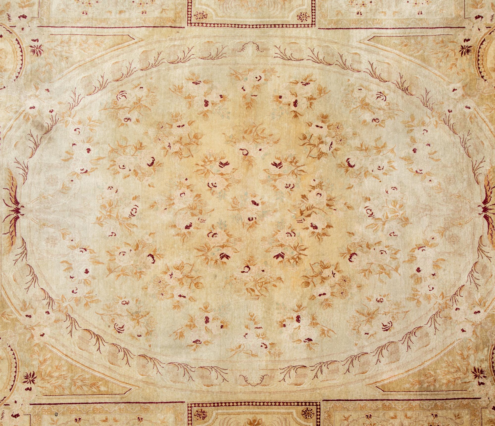 A Chinese Savonnerie Design Wool Rug
