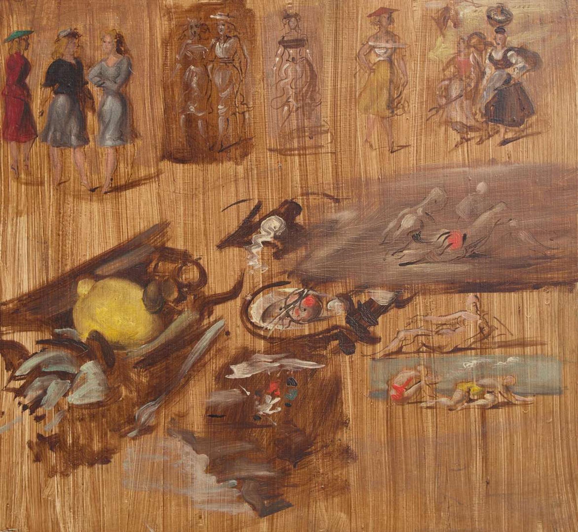 Reginald Marsh (American, 1898-1954) - Figure Studies