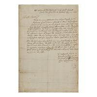 [Colonial America] Rishworth, Edward. Group of 3 Autograph Legal Documents, signed