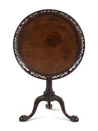 A George II Mahogany Tilt-Top Tripod Table