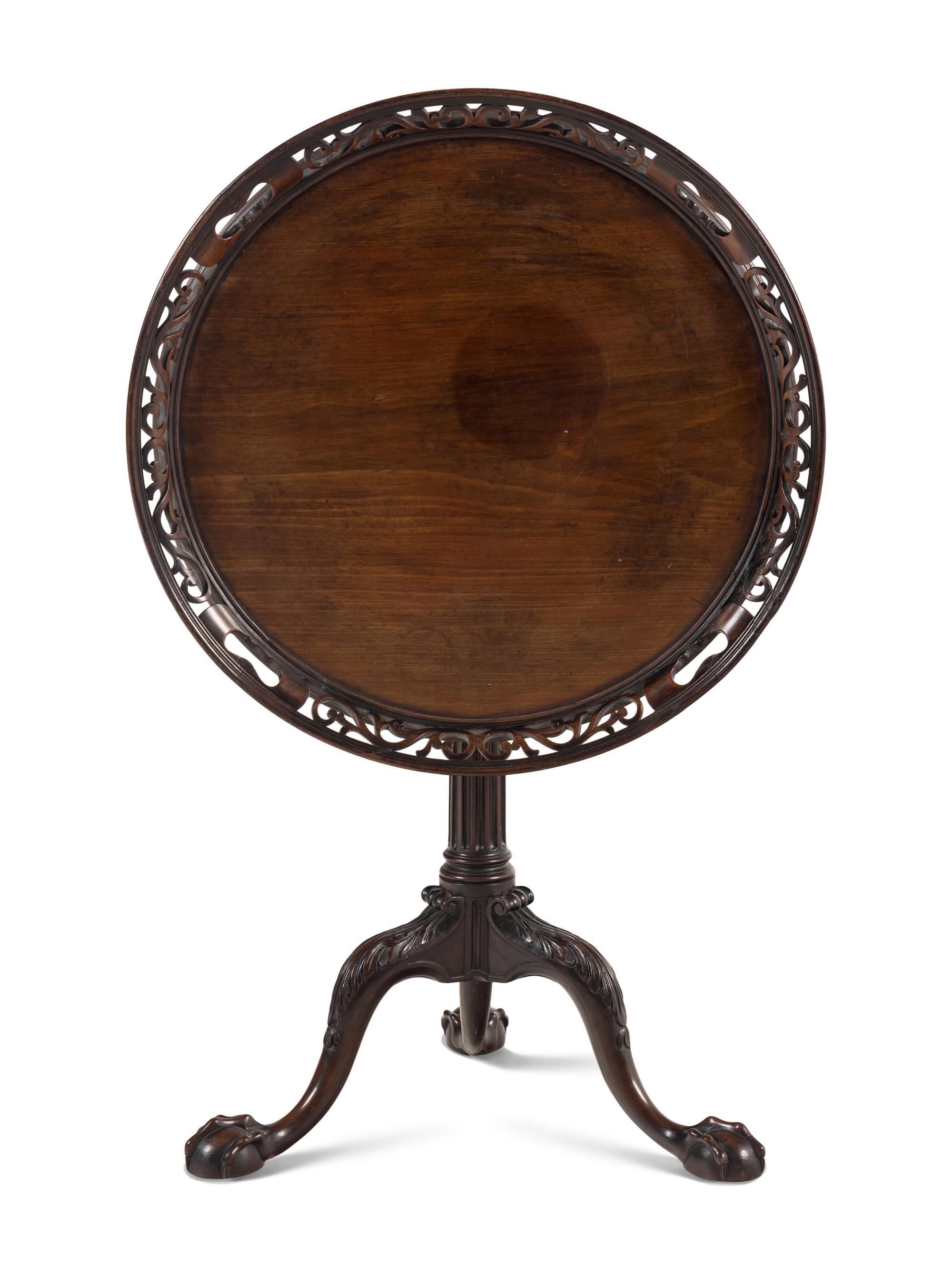A George II Mahogany Tilt-Top Tripod Table
