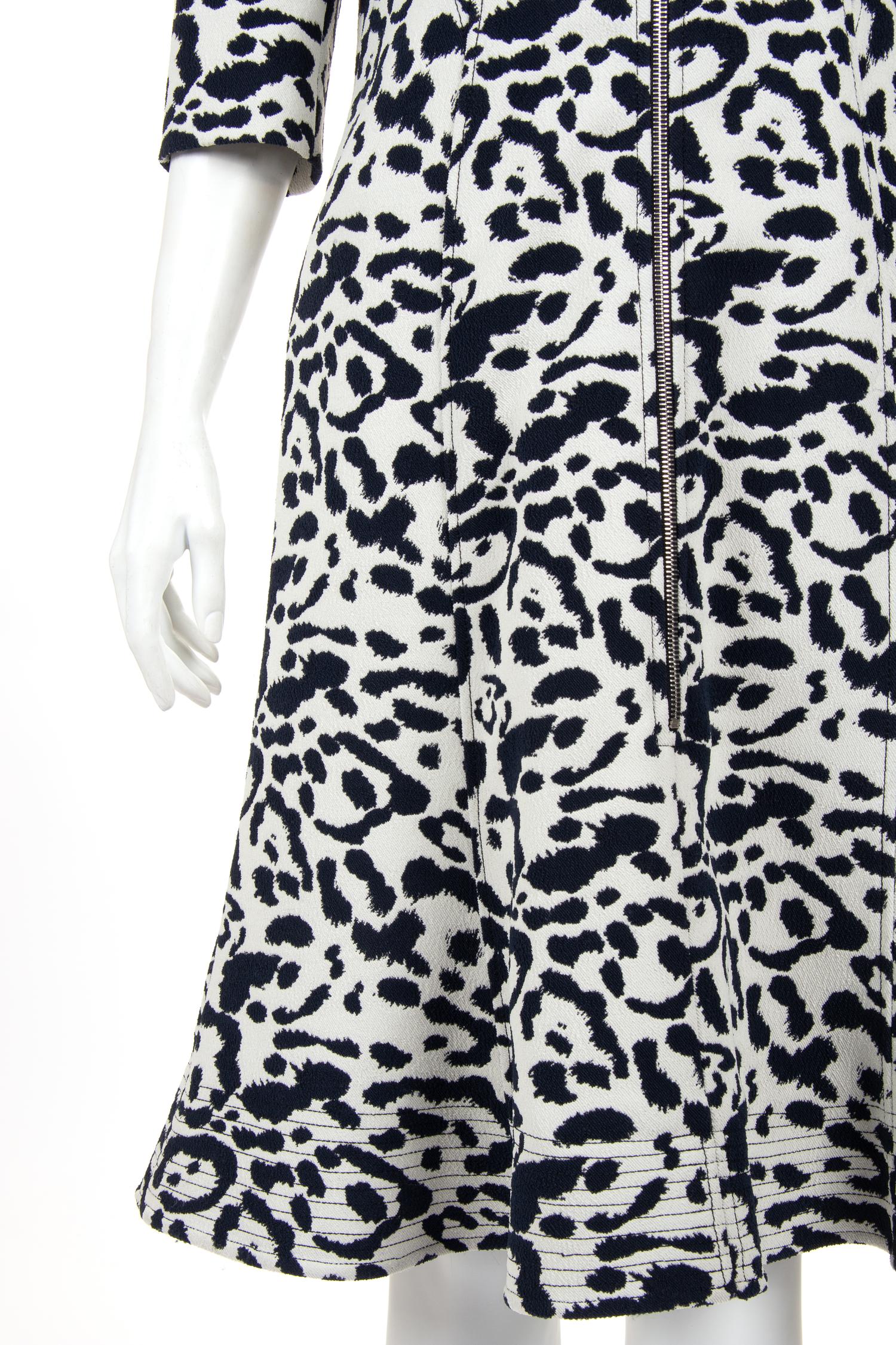 Christian Dior Animal Patterned Zip Front Dress, Pre-Fall 2016