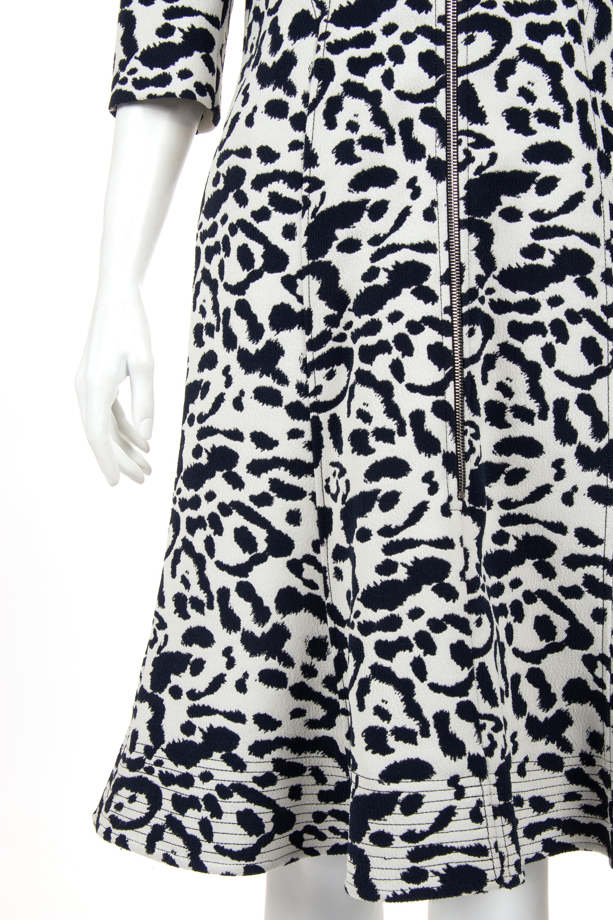 Christian Dior Animal Patterned Zip Front Dress, Pre-Fall 2016