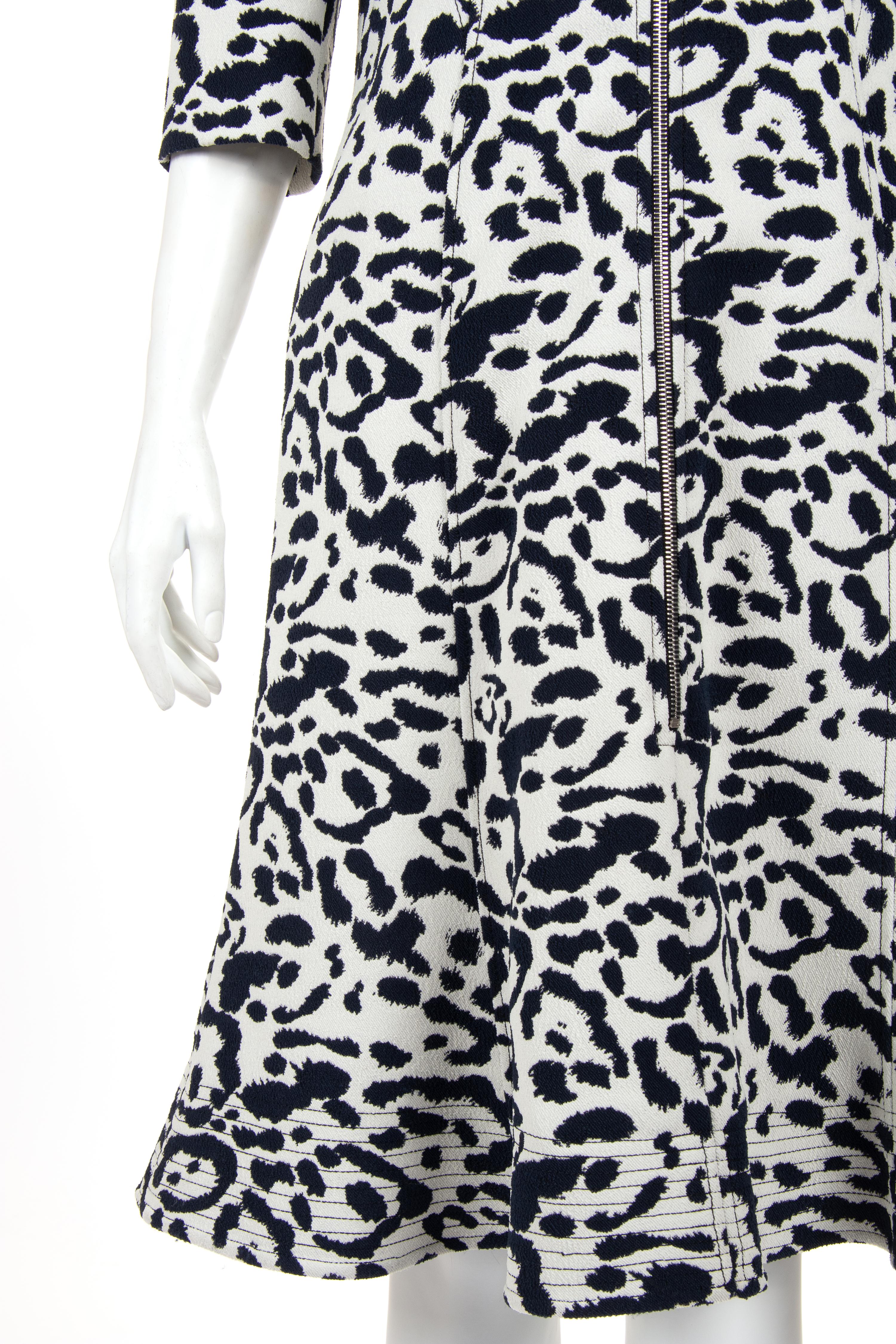 Christian Dior Animal Patterned Zip Front Dress, Pre-Fall 2016