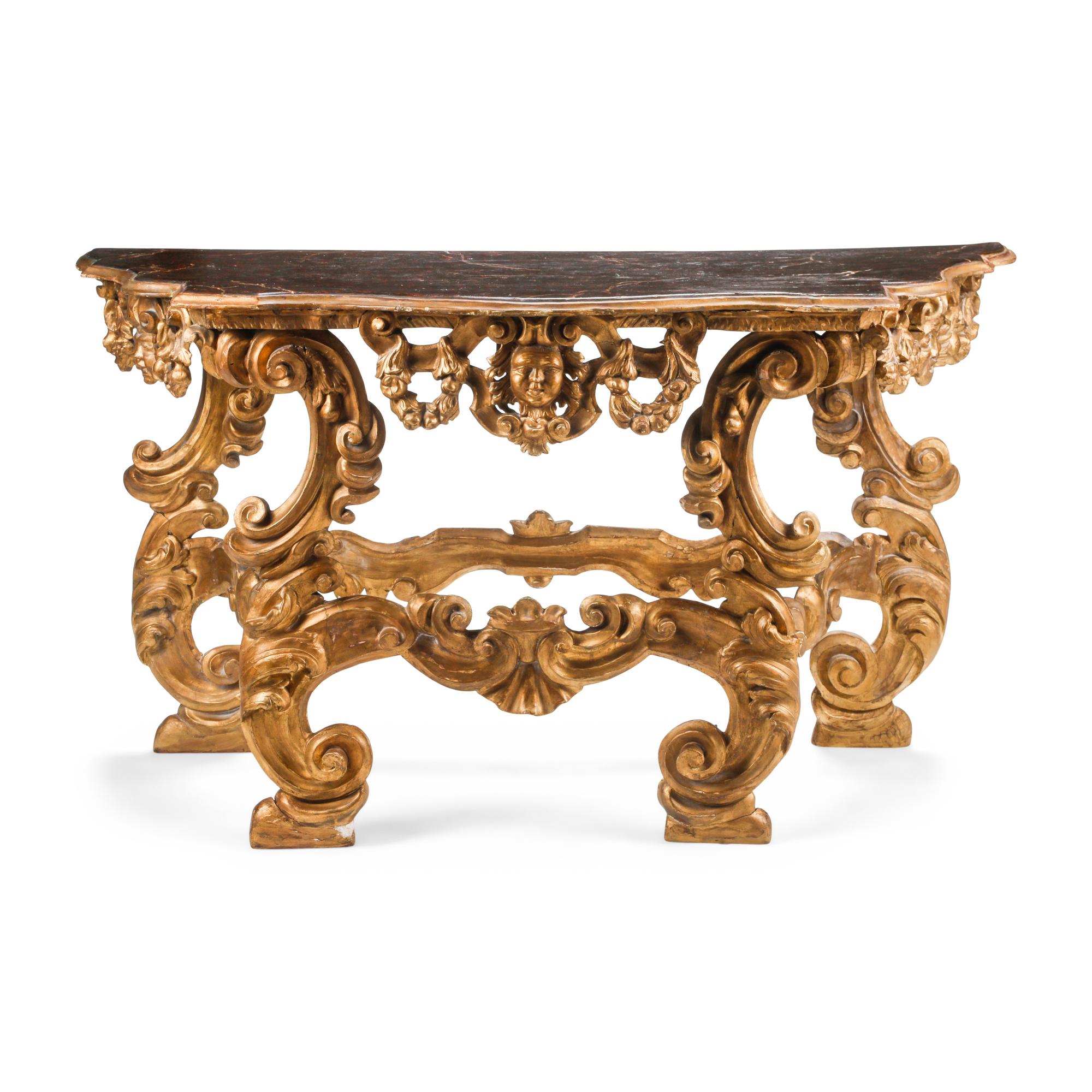An Italian Painted Console Table