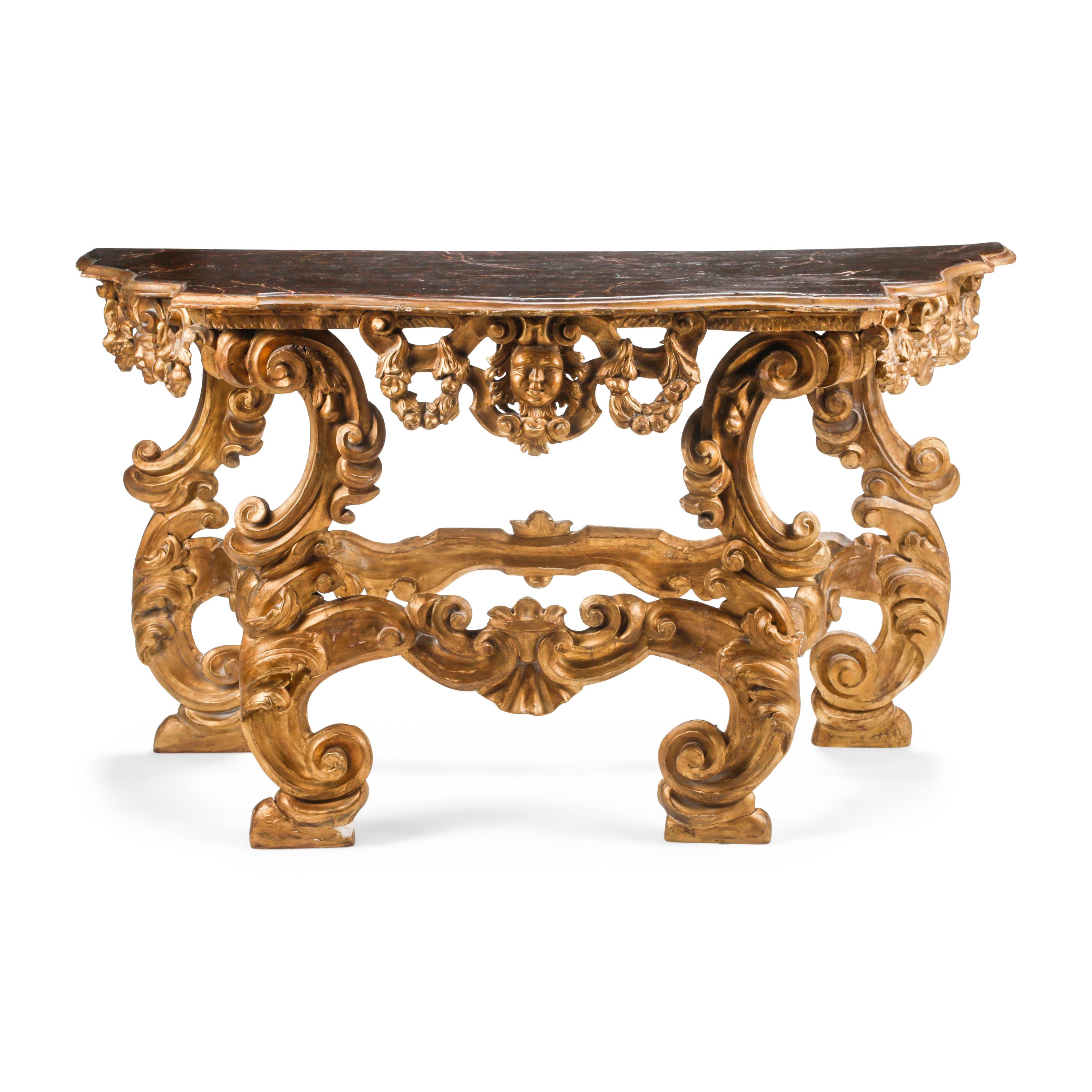 An Italian Painted Console Table