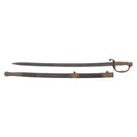 Import Foot Officers Sword with Scabbard Inscribed to Capt. S.E. Thomason - 176th NY Vols., then Captured and Descended in a Texas Confederate Family