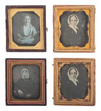 [EARLY PHOTOGRAPHY]. A group of 23 daguerreotype portraits of subjects of varying ages wearing eyeglasses, including: