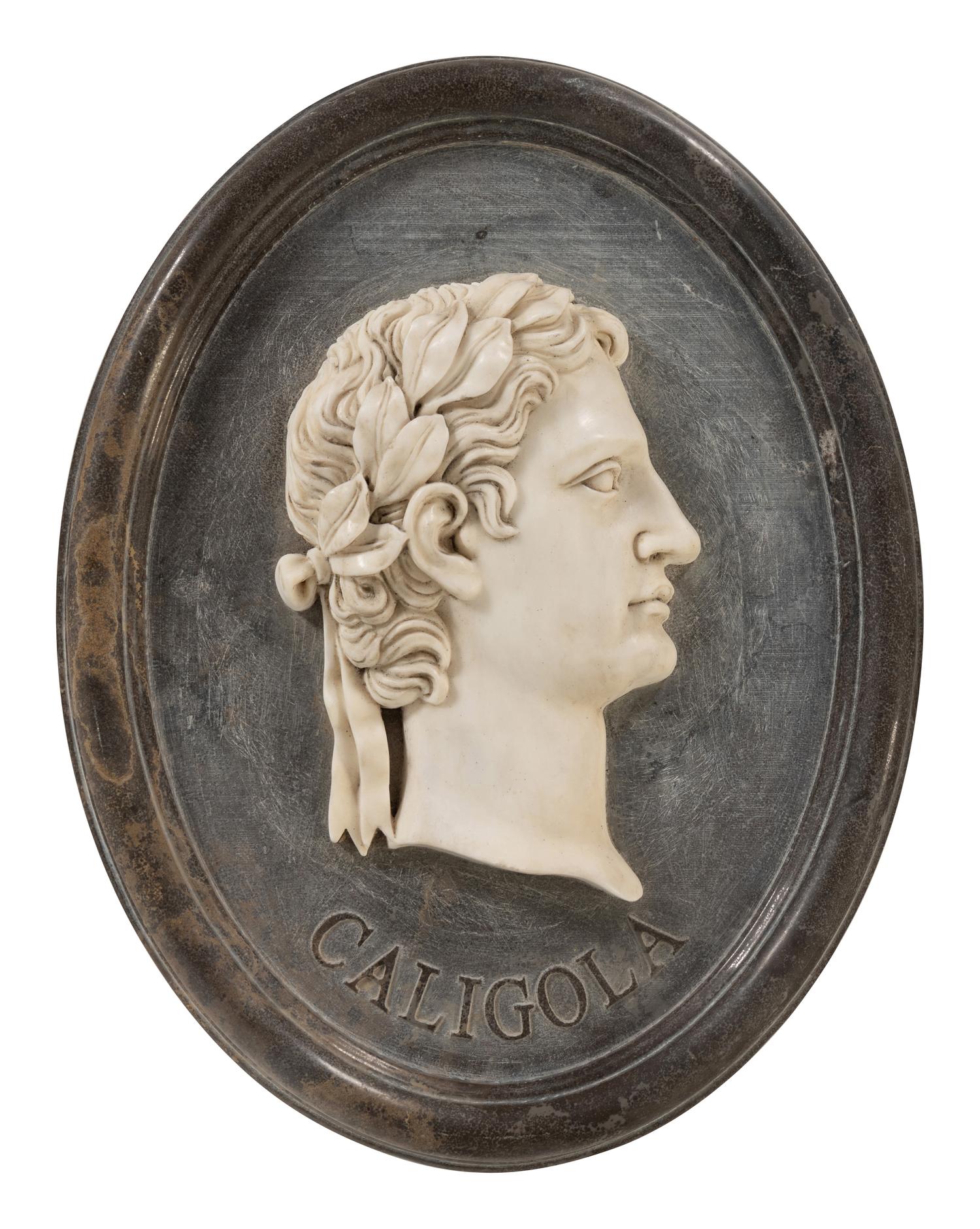 A Pair of Continental Marble Portrait Plaques