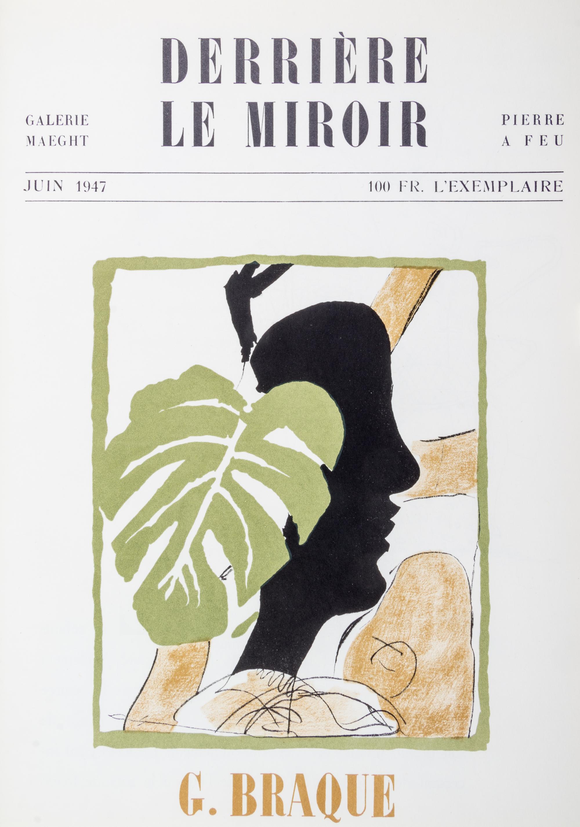 DERRIERE LE MIROIR; BRAQUE, GEORGES. 5 issues bound as one. Paris, 1947-1956.