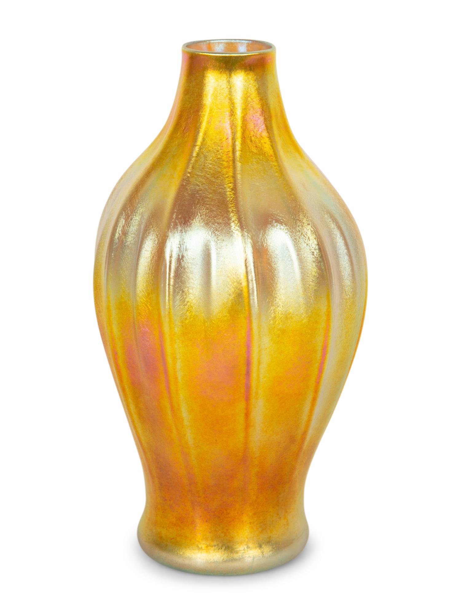 A Tiffany Studios Favrile Glass Vase — Early 20th Century