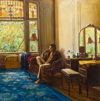 Harry McCormick, (American, b. 1942), Untitled (The Blue Rug)