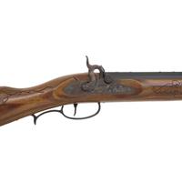 Percussion Frontier Hunter .50 with Custom Carved Stock by Bell Jennings