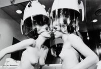 Helmut Newton, (Australian/German, 1920-2004), Patti Hansen & Winnie Hollman for Zavier Coiffures, 1976