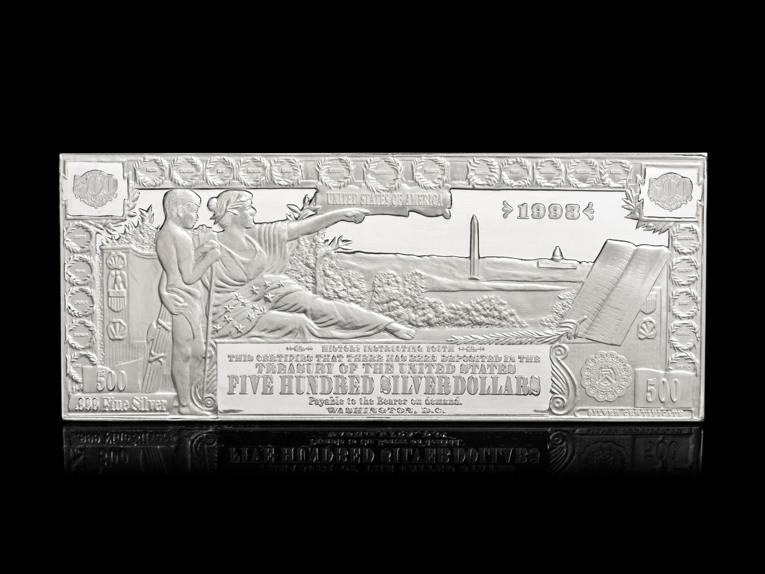 [PRIVATE ISSUE] An Educational Note Commemorative 1/2-Pound Silver Bar