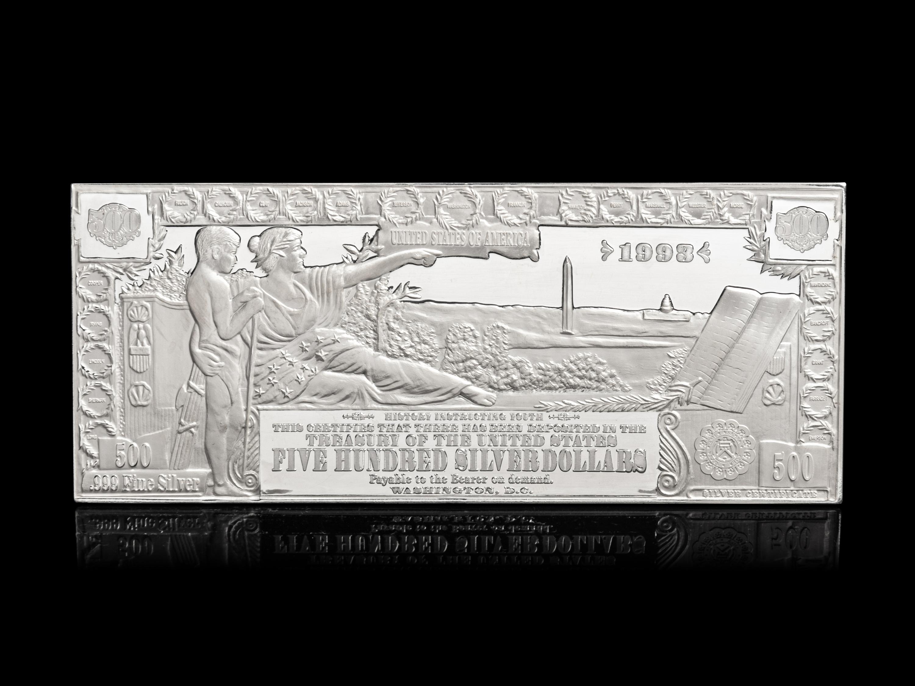 [PRIVATE ISSUE] An Educational Note Commemorative 1/2-Pound Silver Bar