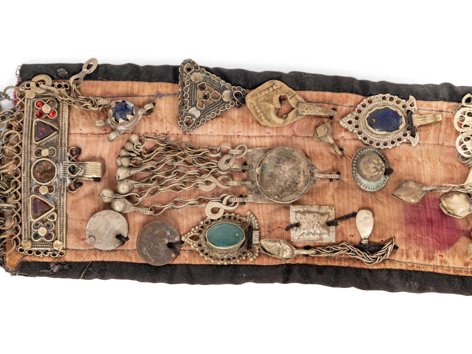 A Mongolian Silver Mounted Ceremonial Headdress