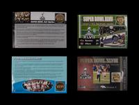A Danbury Mint Super Bowl NFL Flip Coin Collection Book