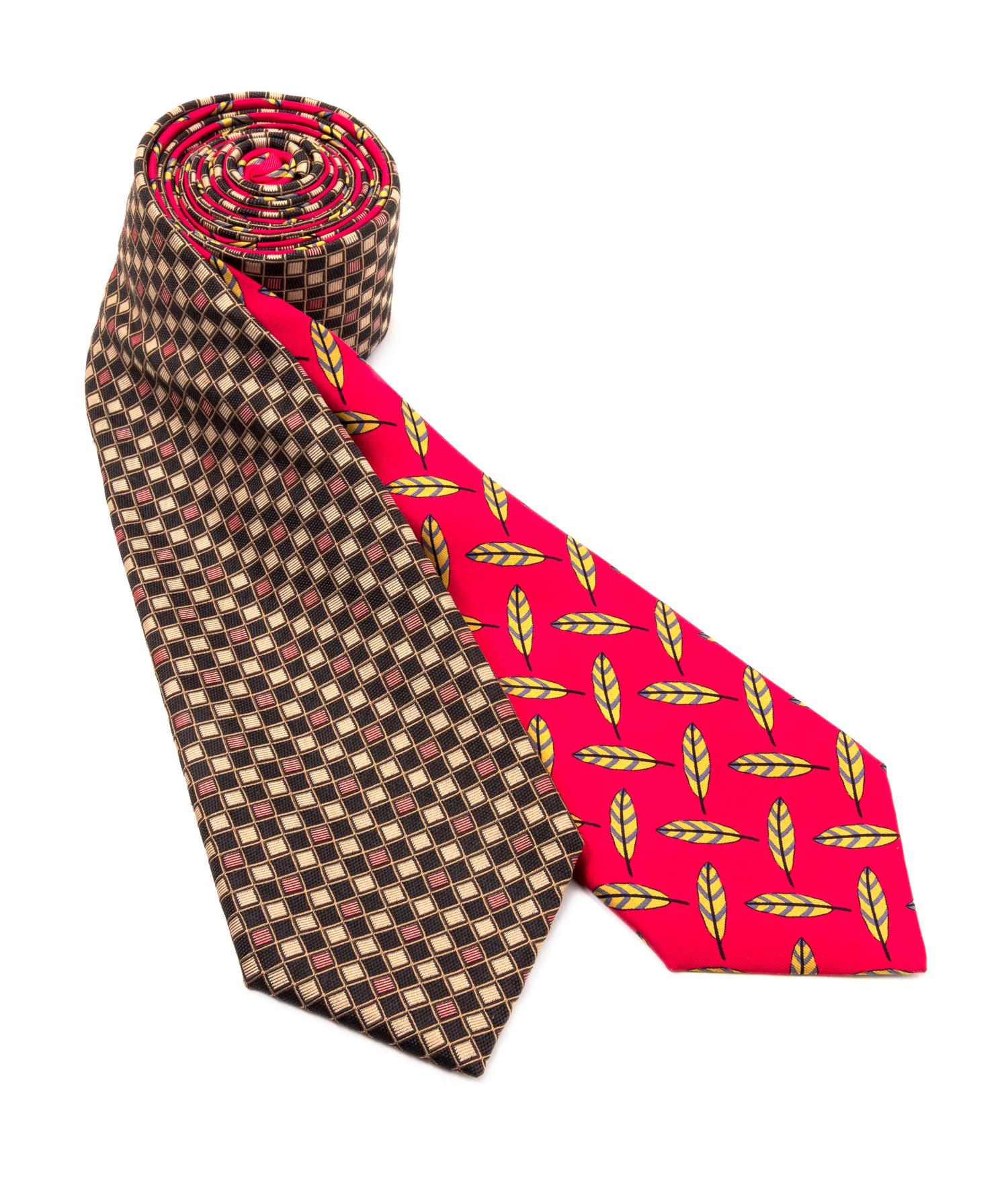 A Pair of Hermès Silk Ties,