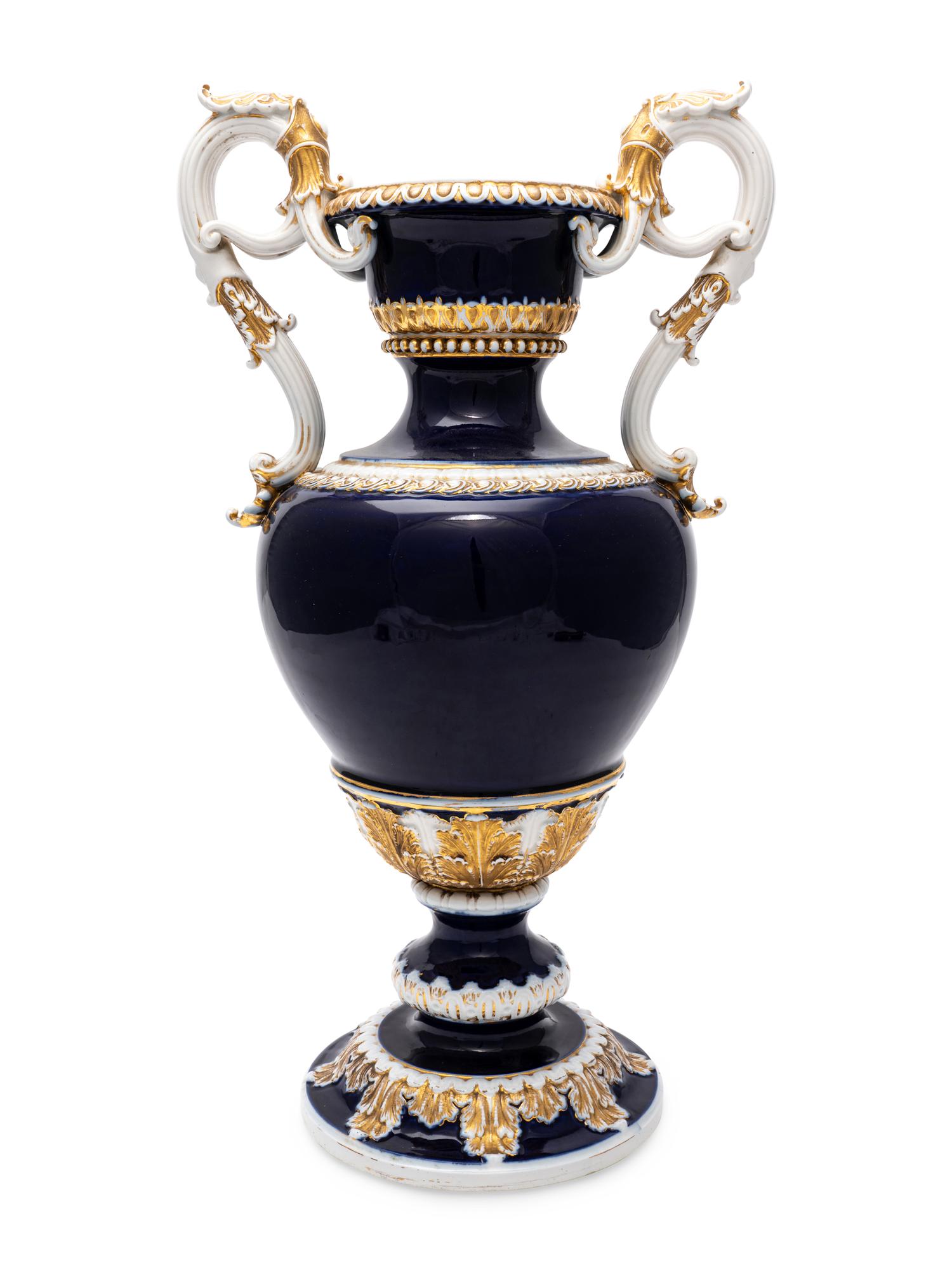 A Large Meissen Porcelain Vase