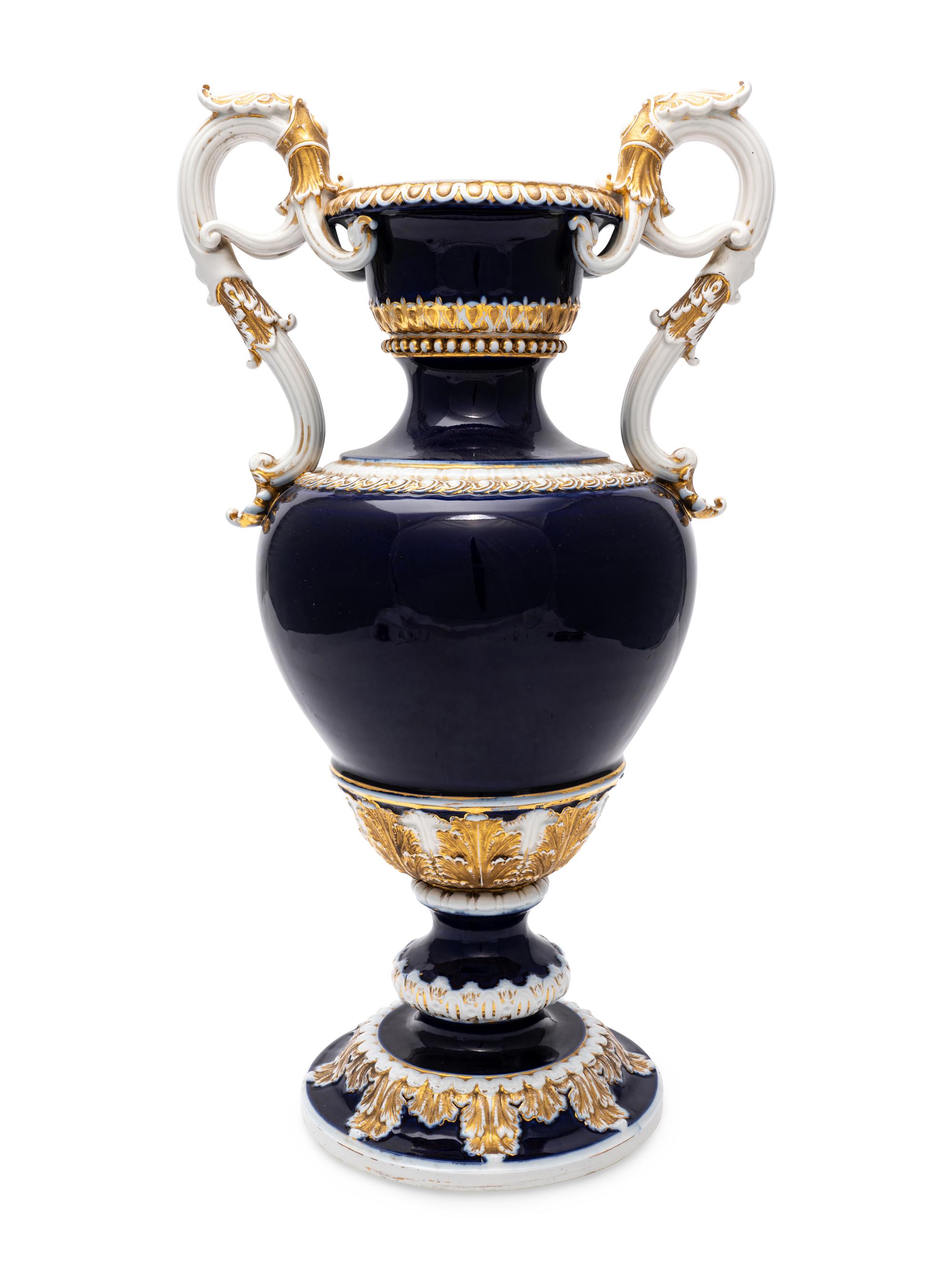 A Large Meissen Porcelain Vase