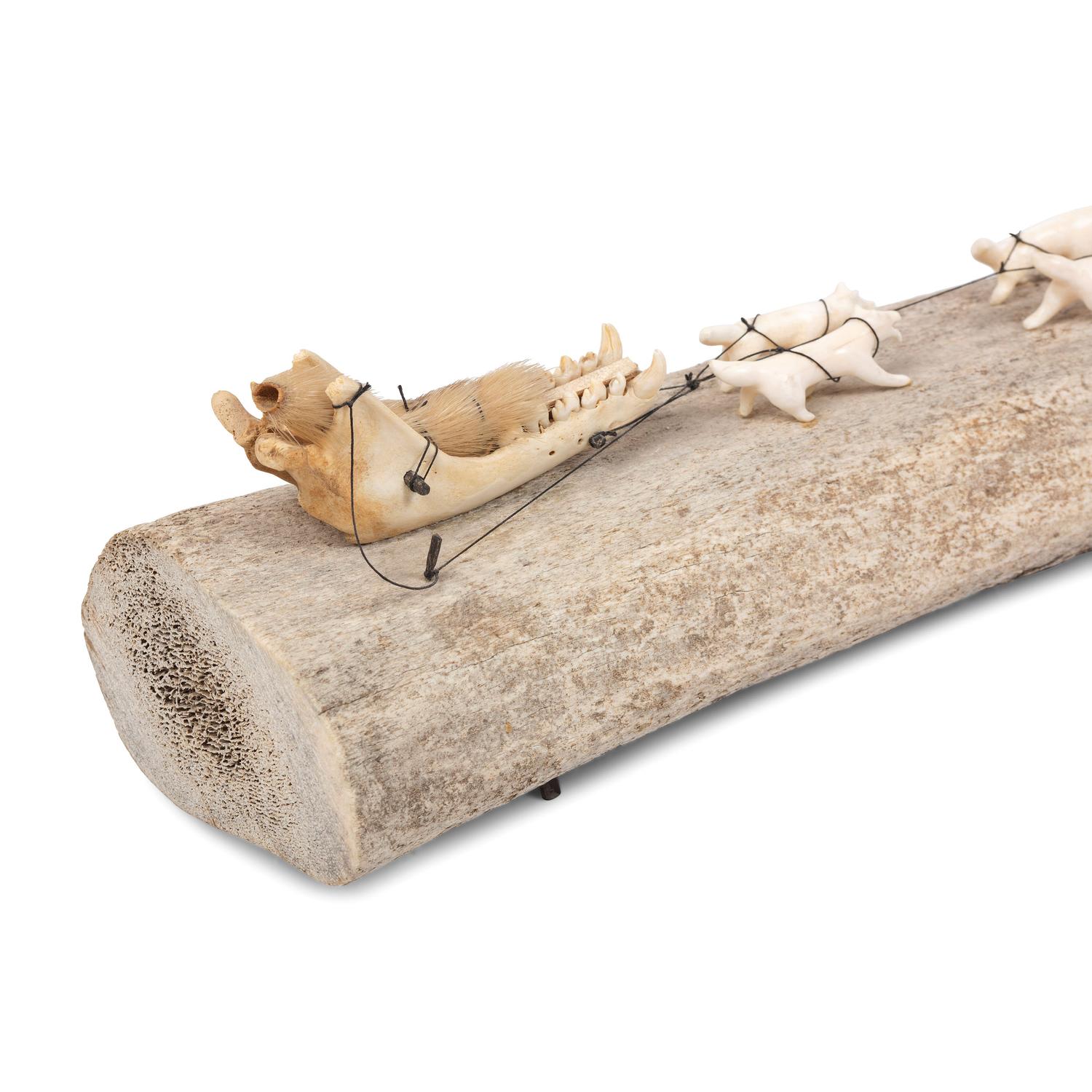 Alaskan Carved Bone Sculpture