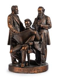 [LINCOLN, Abraham (1809-1865)]. ROGERS, John (1829-1904), sculptor. The Council of War. 1868.