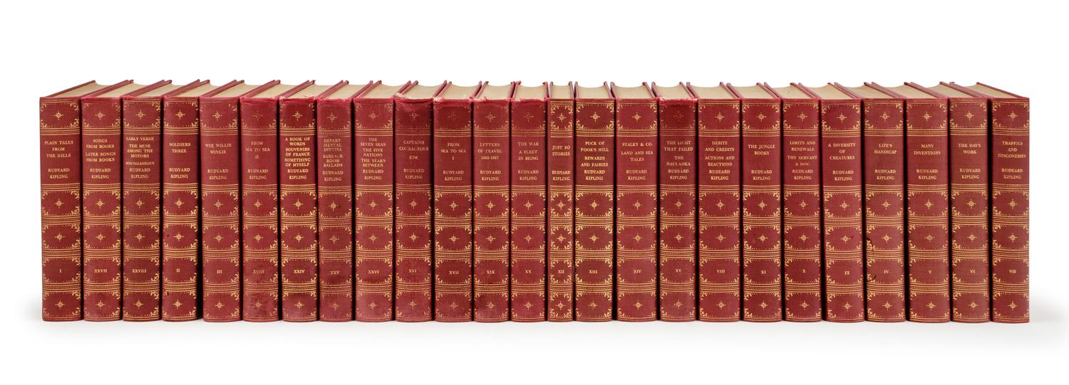 KIPLING, Rudyard (1865-1936). Works . New York: Doubleday, Doran & Company, 1941.