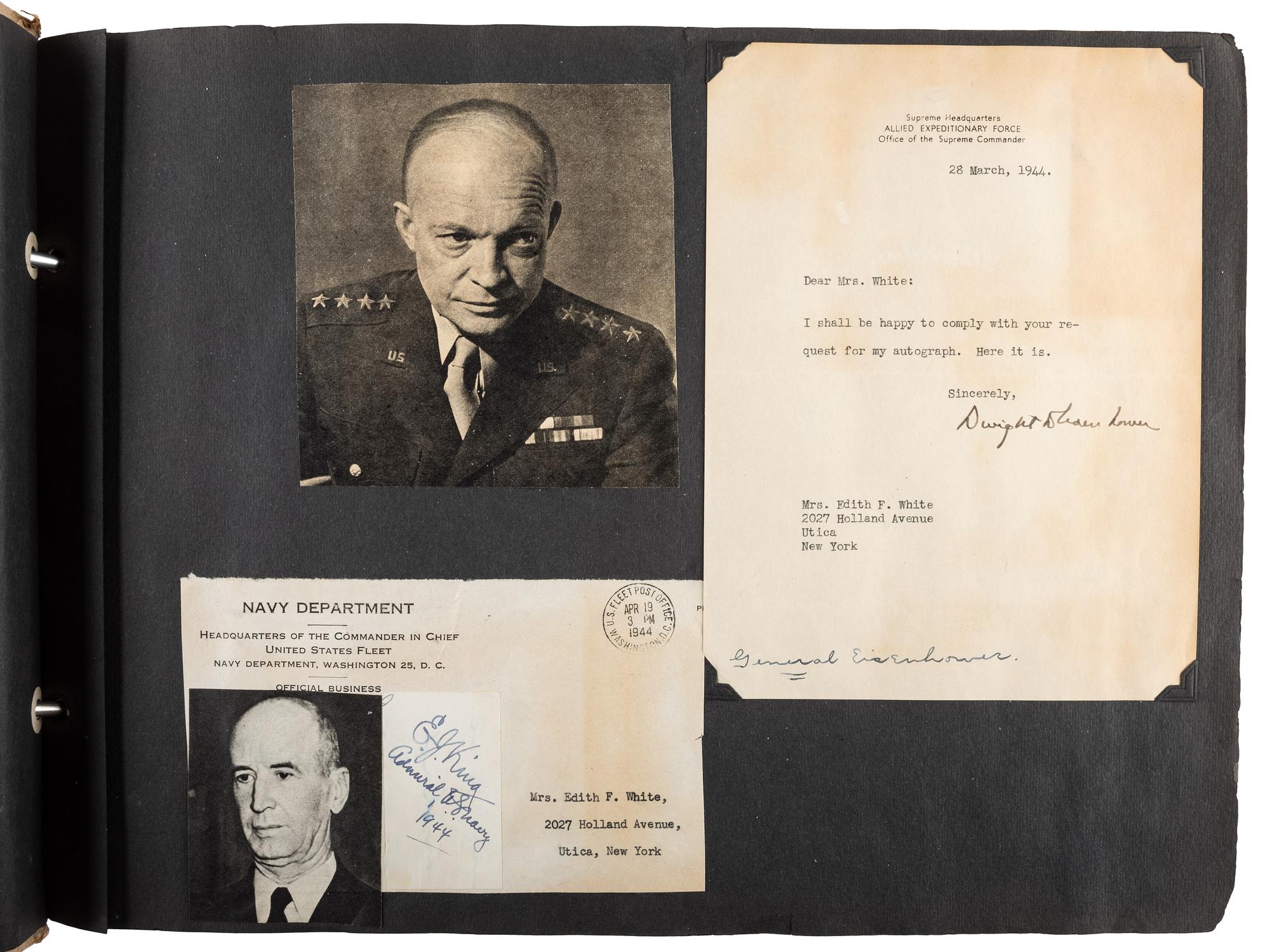 [AUTOGRAPHS]. Autograph album containing over 200 signatures from a diverse array of 19th-20th century figures.