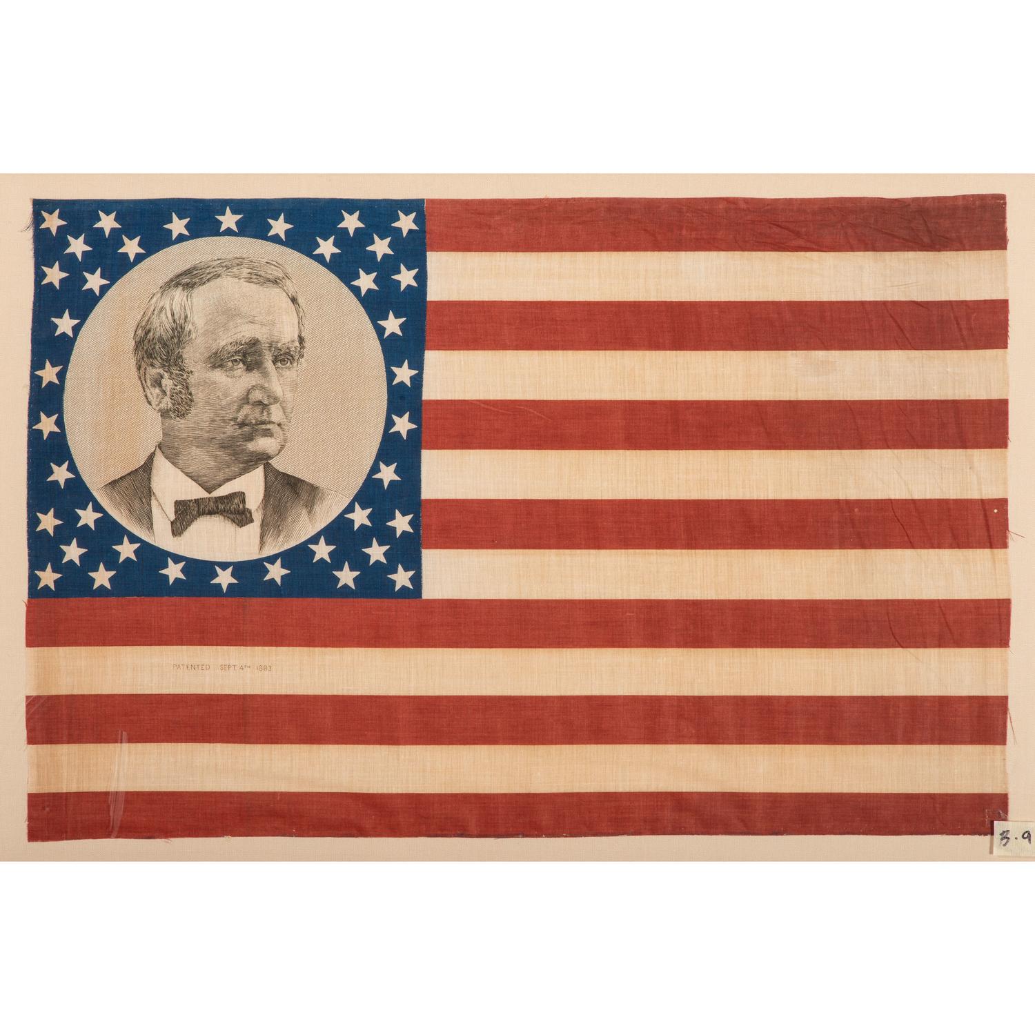 Cleveland & Hendricks, Pair of 1884 Campaign Flags