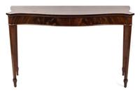 An English Mahogany Server, LATE 19TH CENTURY, Height 32 1/2 x width 53 x depth 19 3/4 inches. — LATE 19TH CENTURY,