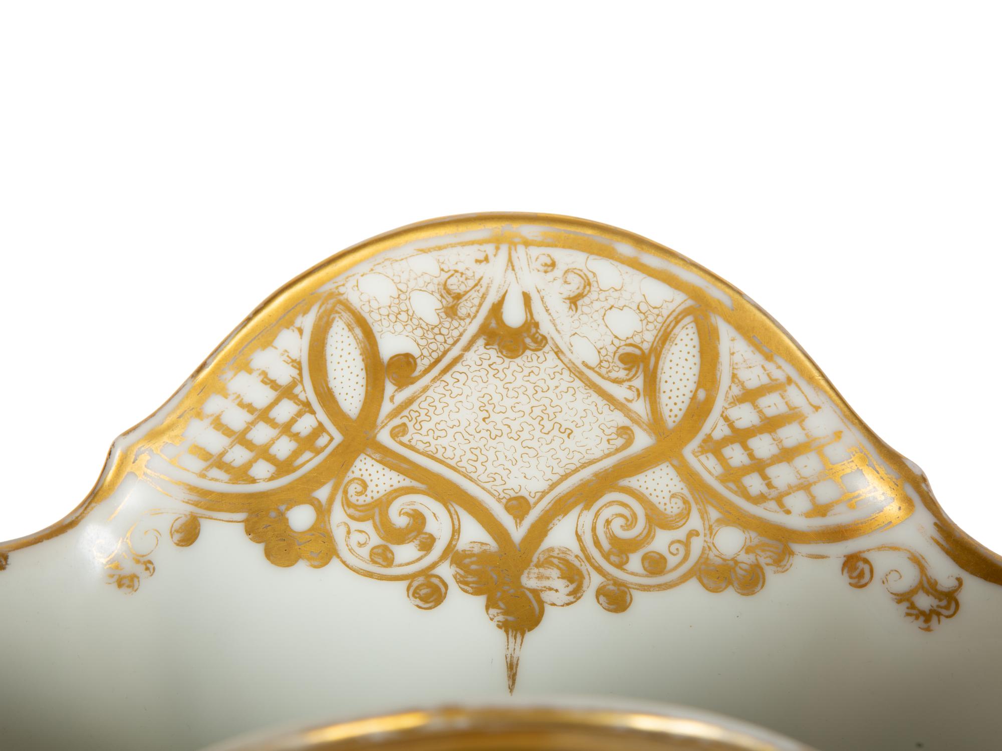 Two Continental Painted and Gilded Porcelain Vases