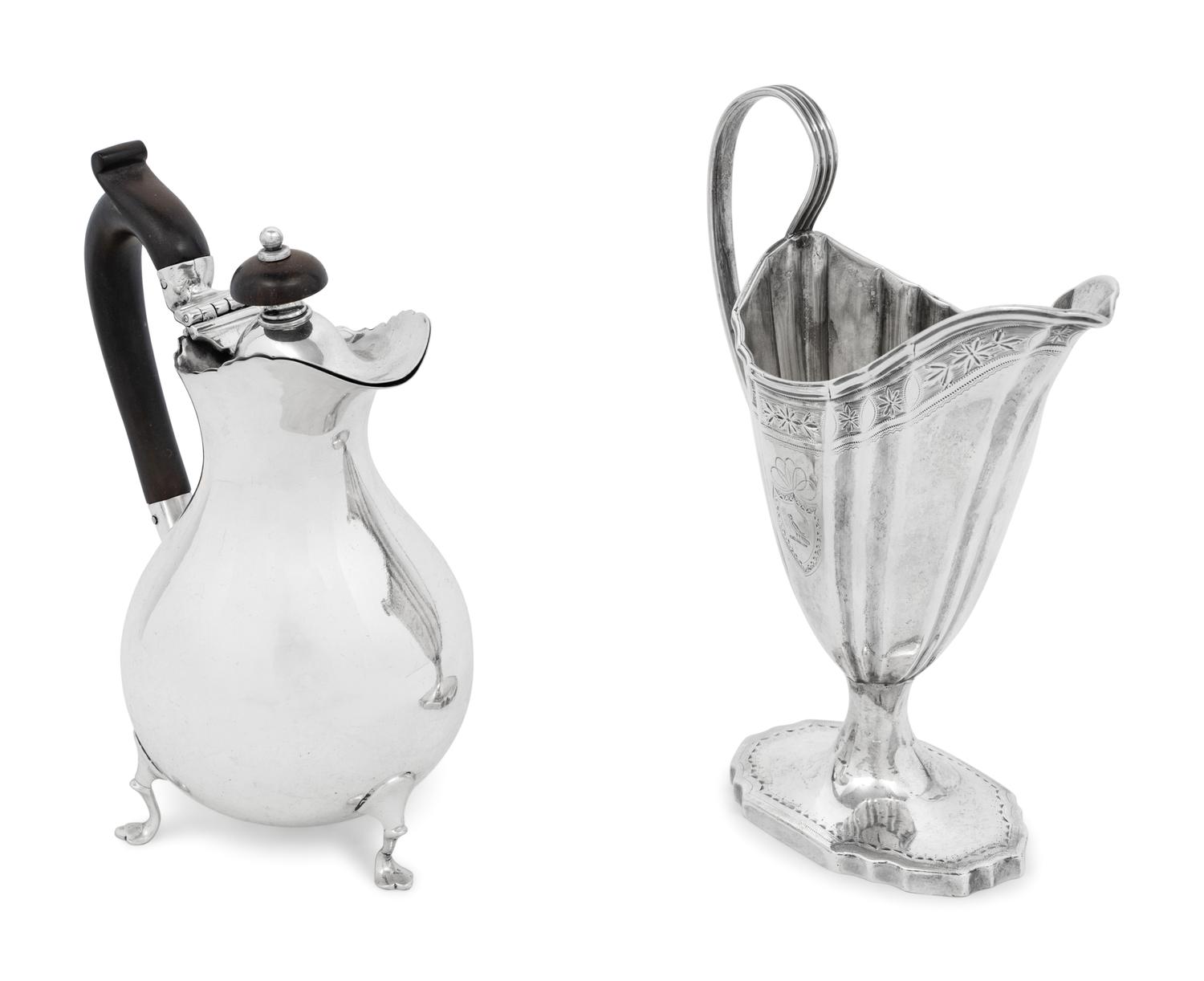 A Two Scottish Silver Creamers