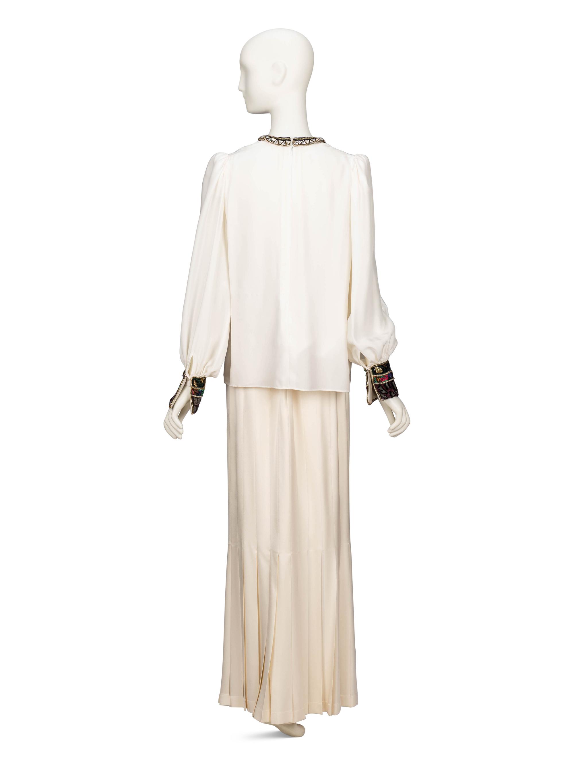 Two Vintage Silk Blouses & A Chanel Silk Skirt