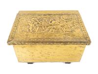 An English Chased Brass Box