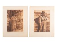 CURTIS, Edward (1868-1952). A group of 25 portfolio photogravures from the North American Indian.