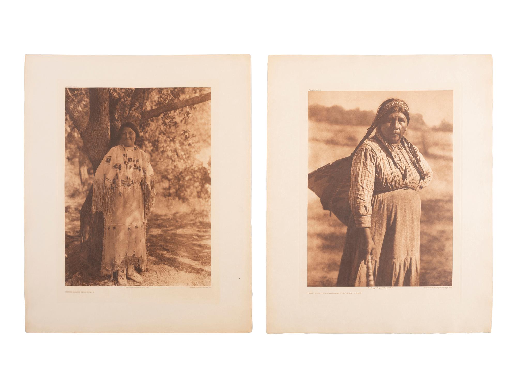 CURTIS, Edward (1868-1952). A group of 25 portfolio photogravures from the North American Indian.