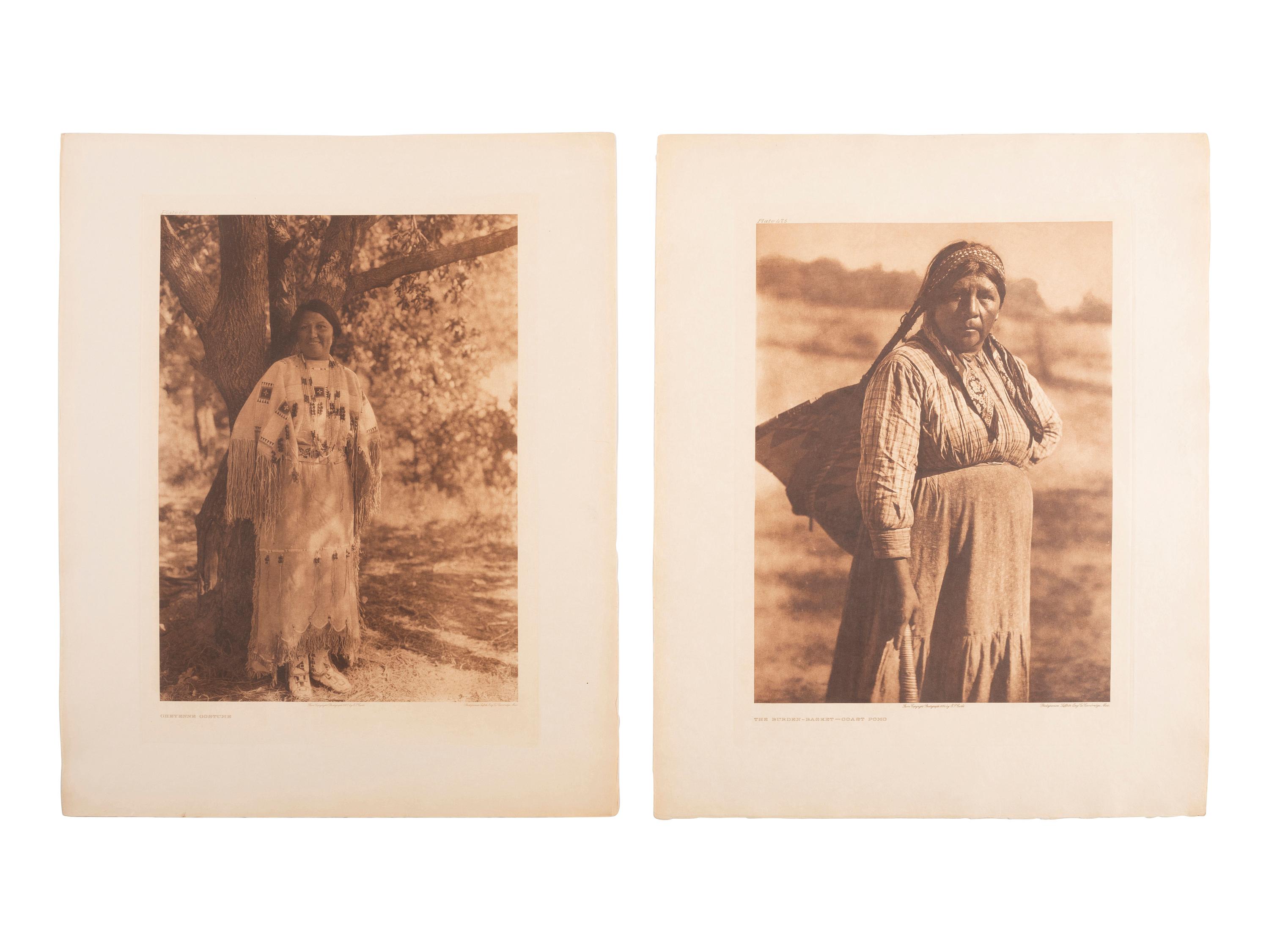CURTIS, Edward (1868-1952). A group of 25 portfolio photogravures from the North American Indian.