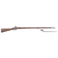 Confederate Style Brazed Bolster Conversion of an B Evans Model 1812 Contract Musket with Bayonet