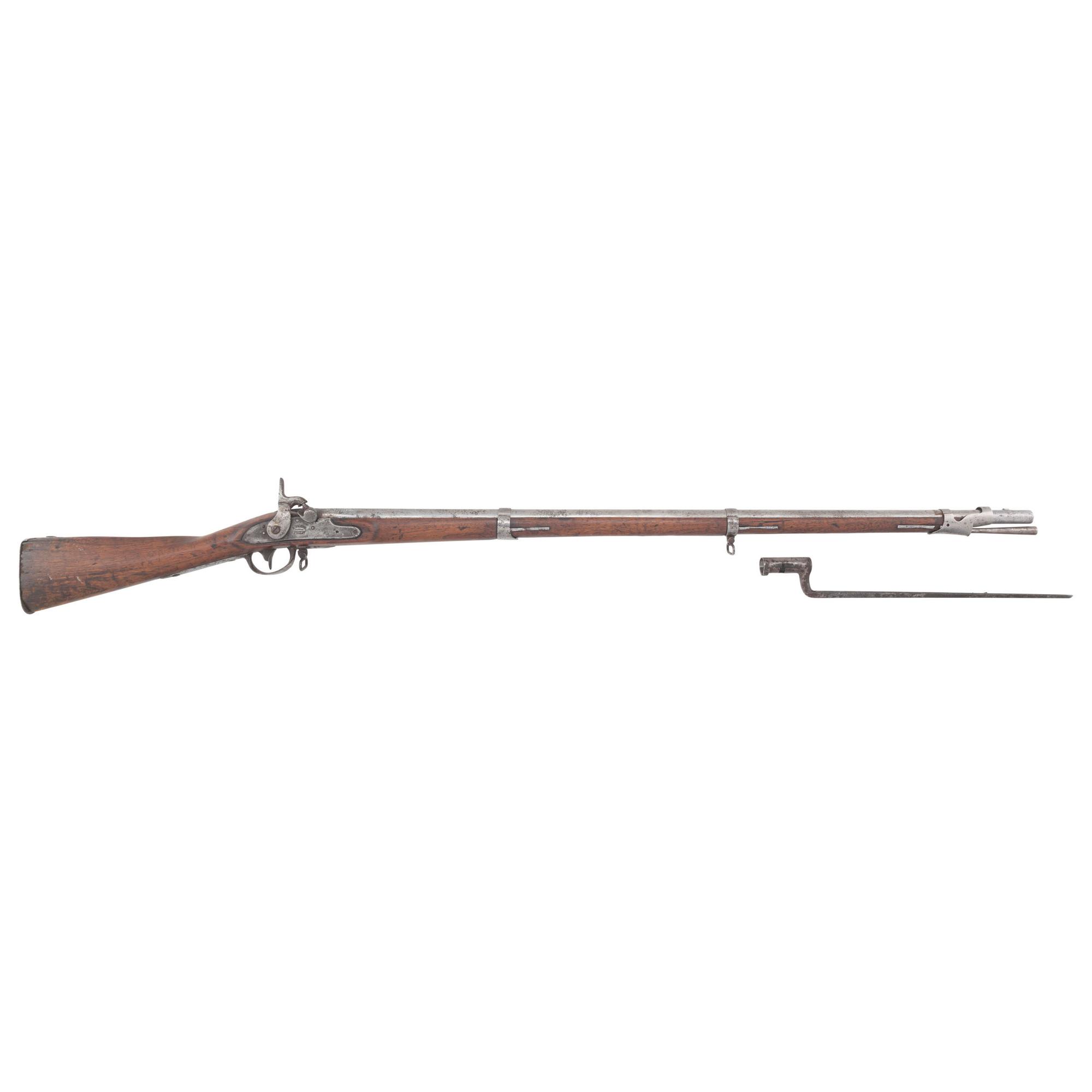 Confederate Style Brazed Bolster Conversion of an B Evans Model 1812 Contract Musket with Bayonet