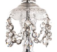 A Cut Glass Six-Light Chandelier