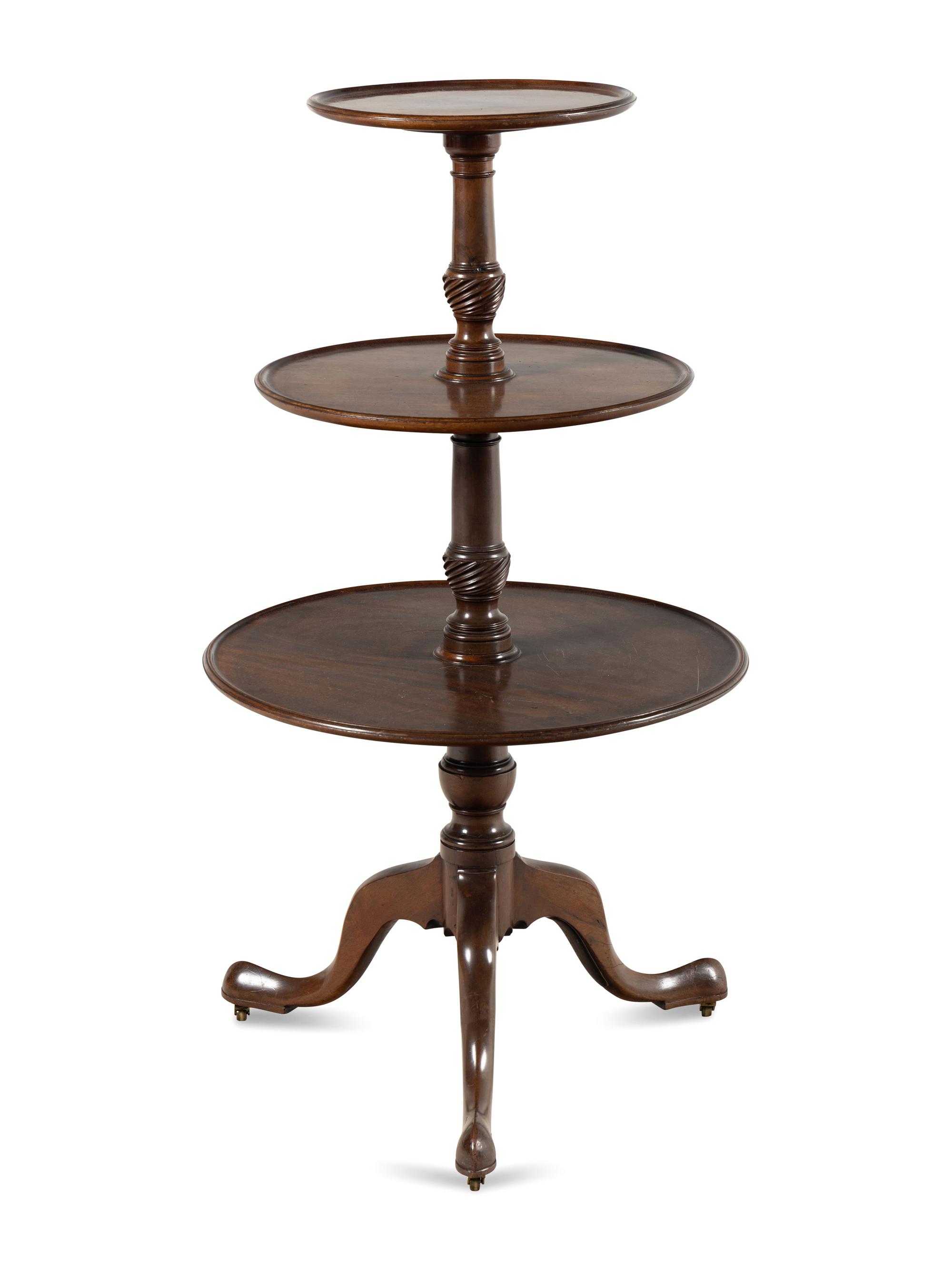 A George III Mahogany Dumbwaiter
