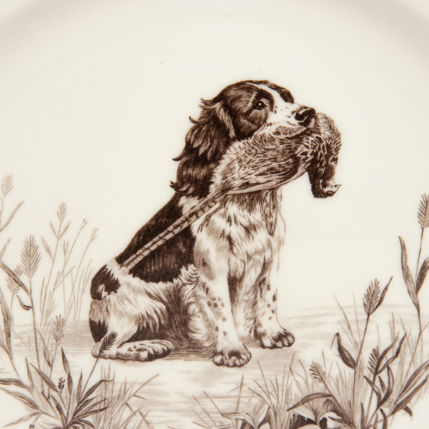 A Set of Twelve Wedgwood The American Sporting Dog Porcelain Plates