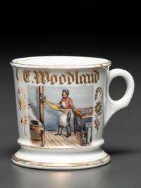 A Confectioner's Porcelain Occupational Shaving Mug Belonging to Charles Woodland